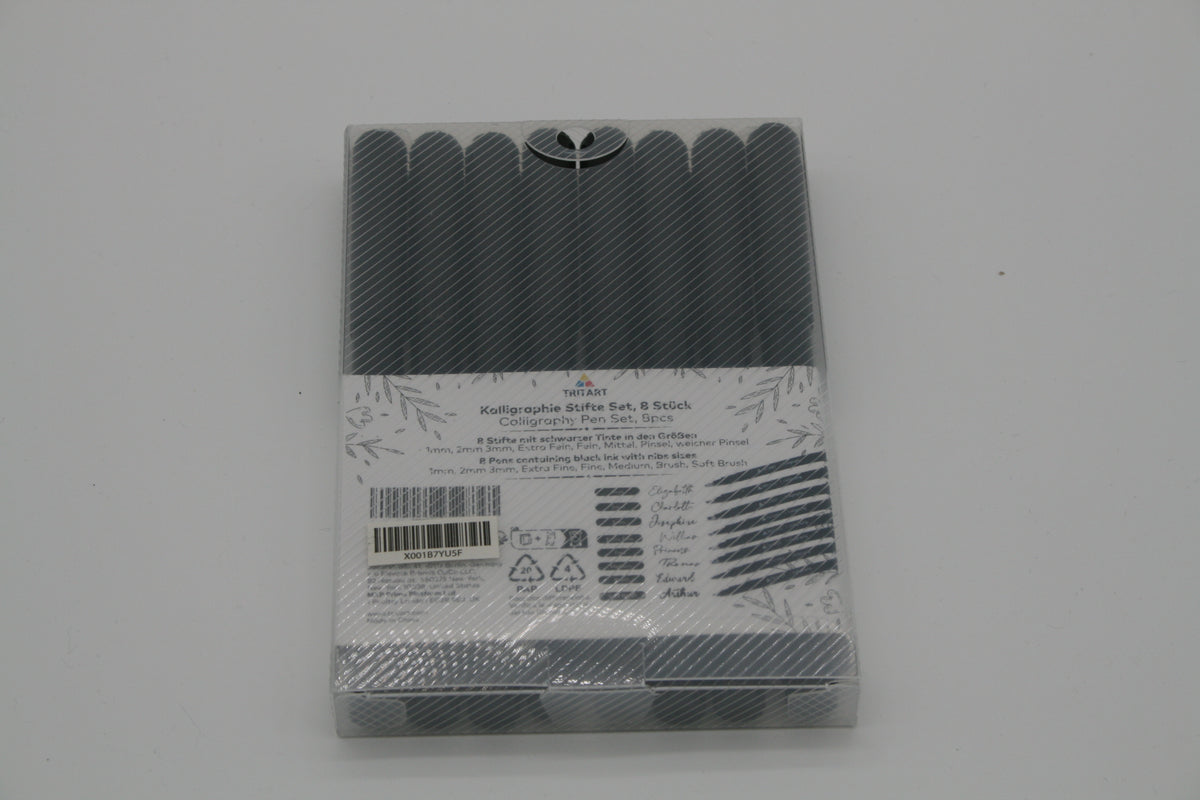 TRITART Kalligraphie-Stifte 8er Set Brush Pens Handlettering Lettering Neu