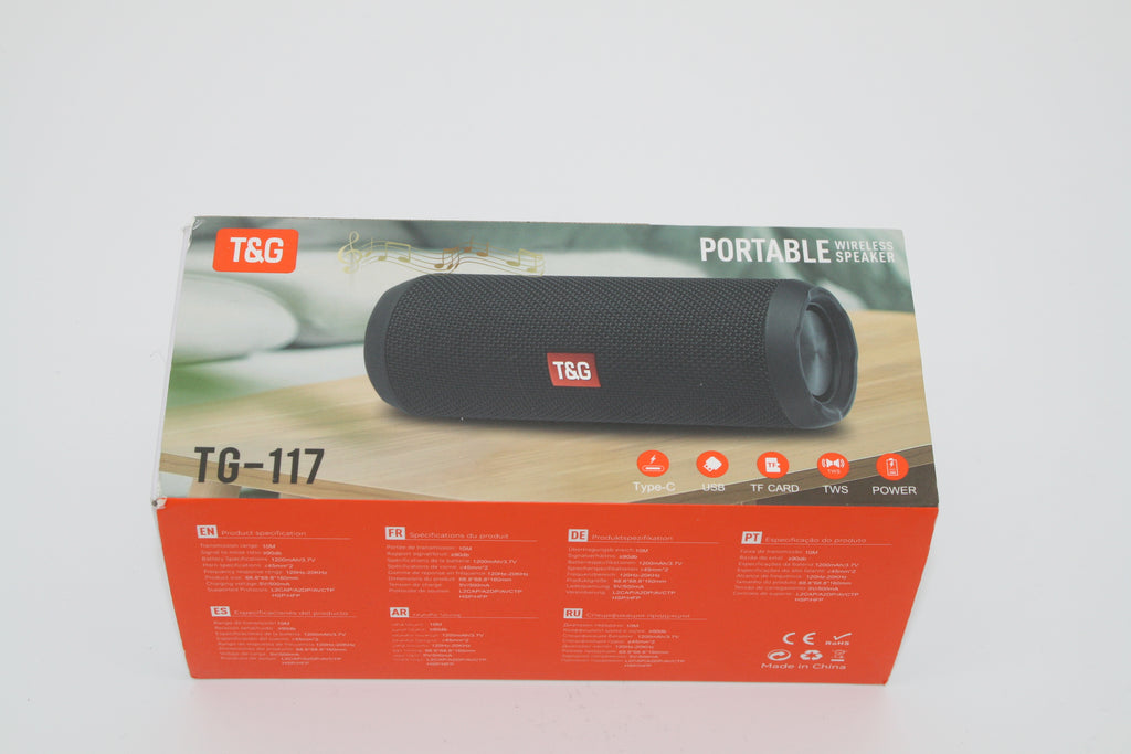 T&G TG-117 Bluetooth Lautsprecher Camouflage TWS USB TF-Karte USB-C – Neu