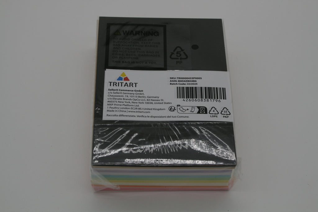 TRITART Fotokarton A6 300g/m² 120 Blatt 12 Pastellfarben Bastelkarton – Neu