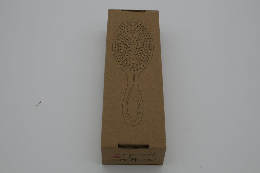 Chiara Ambra Spiral Hairbrush Beige Entwirrbürste für Nass & Trocken – Neu