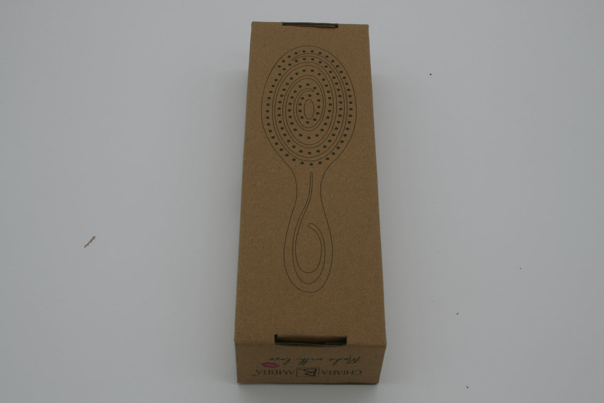 Chiara Ambra Spiral Hairbrush Beige Entwirrbürste für Nass & Trocken – Neu