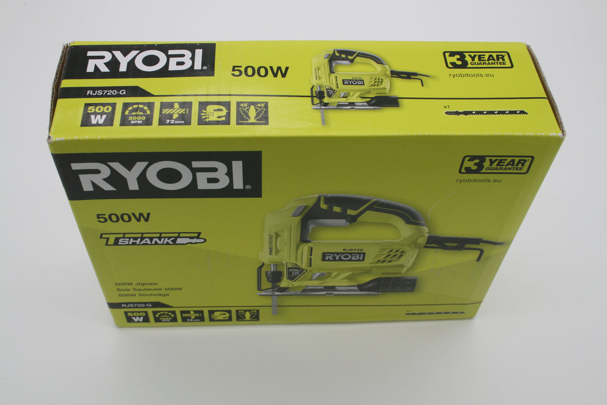 RYOBI RJS720-G Stichsäge 500W 3000 Hub/min 72mm kabelgebunden – Neu
