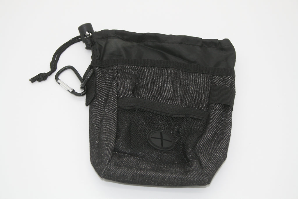 Hunde Leckerlibeutel mit Kotbeutelspender Gürteltasche Trainingstasche Schwarz – Neu