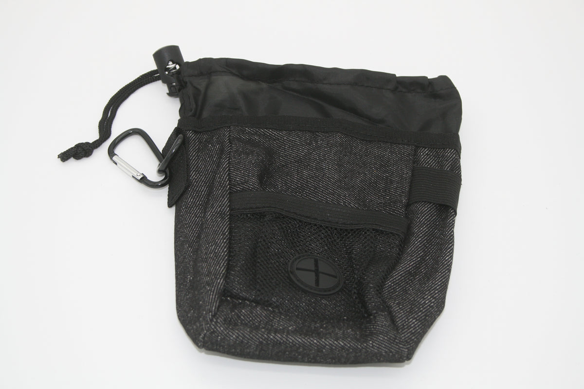 Hunde Leckerlibeutel mit Kotbeutelspender Gürteltasche Trainingstasche Schwarz – Neu