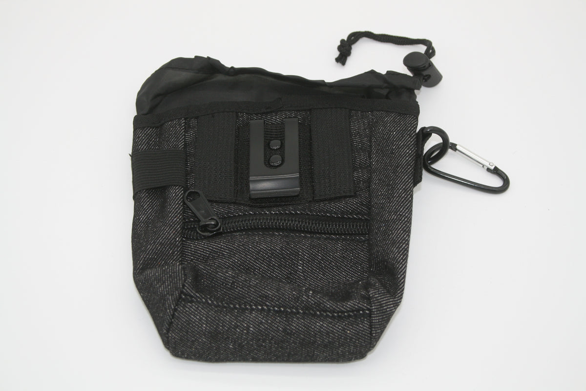 Hunde Leckerlibeutel mit Kotbeutelspender Gürteltasche Trainingstasche Schwarz – Neu