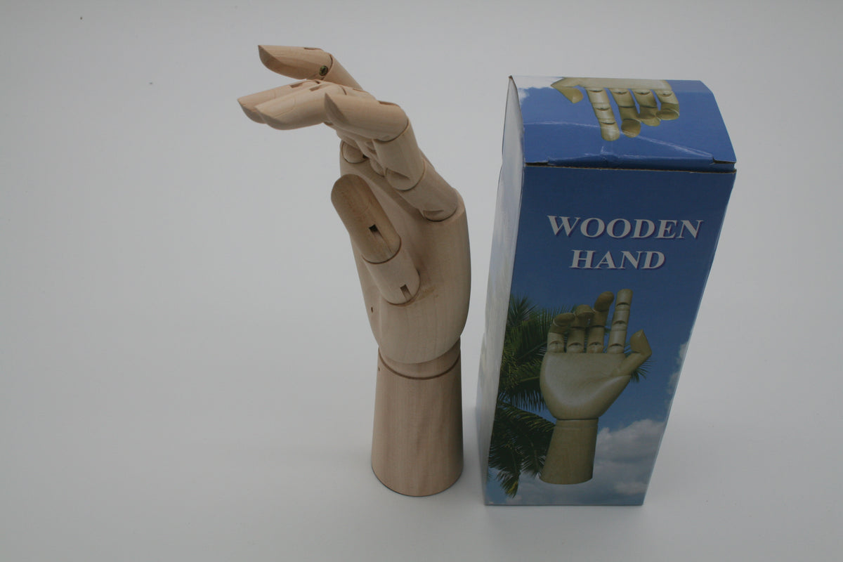 Holzhand Modellhand 30 cm beweglich Zeichenhand Künstlerhand Neu OVP