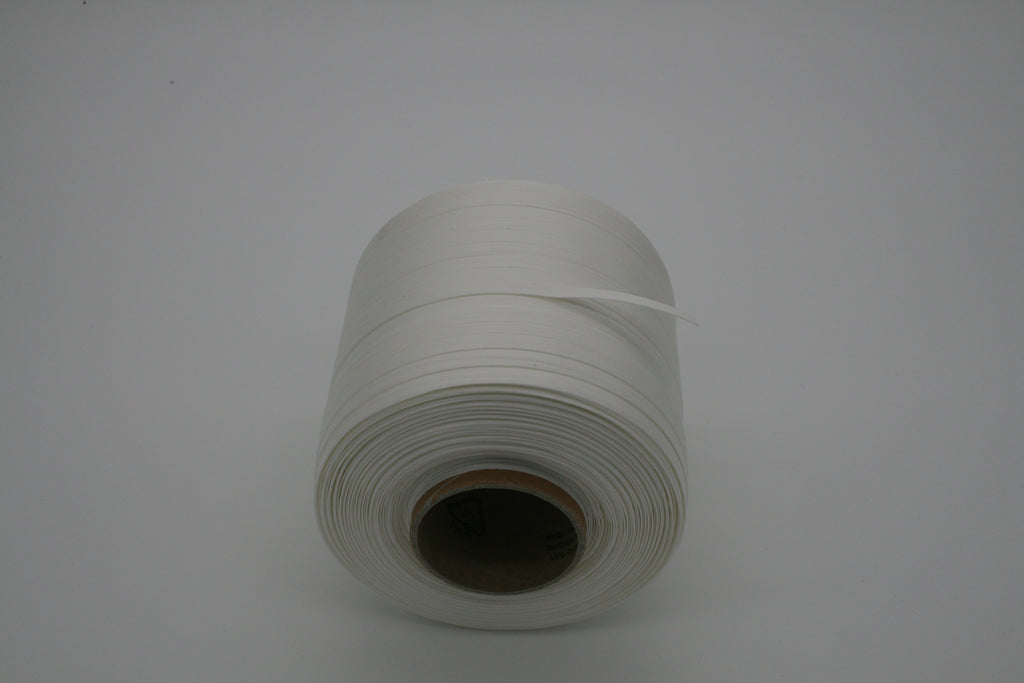 Umreifungsband 8 mm Weiß Kunststoffband Verpackungsband Rolle ca. 2,15 kg
