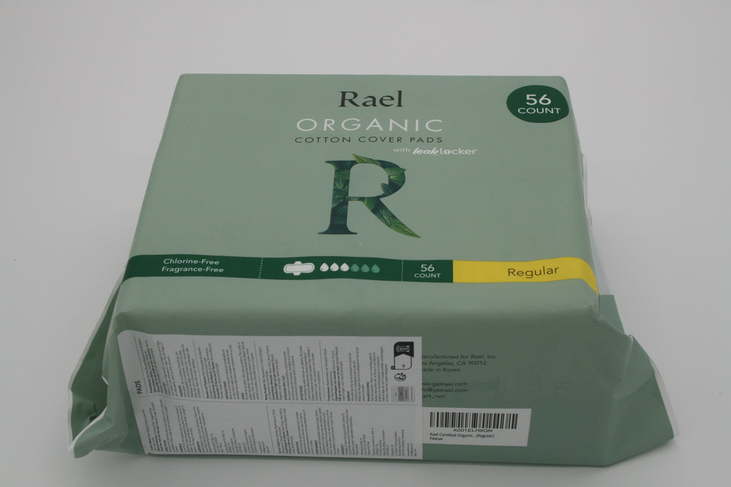 Rael Organic Cotton Cover Pads Regular 56 Stück Bio Baumwolle Damenbinden