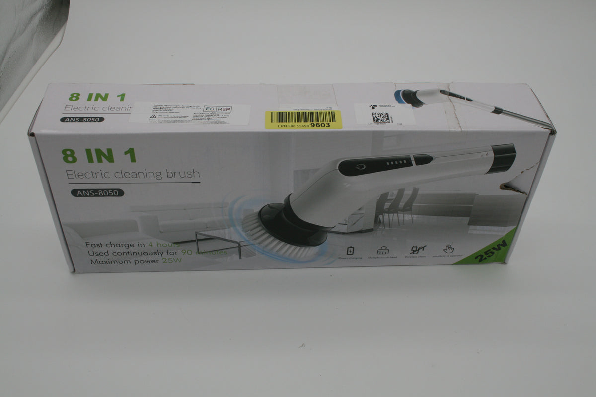 8in1 Elektrische Reinigungsbürste ANS-8050 Akku 25W USB-C mit Zubehör