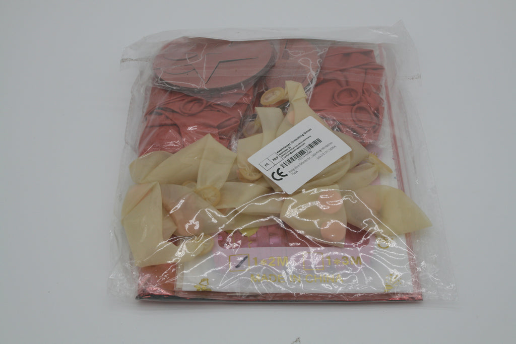 🎀 Geburtstagspartyset für Mädchen – Rosa &amp; Roségold – Neu