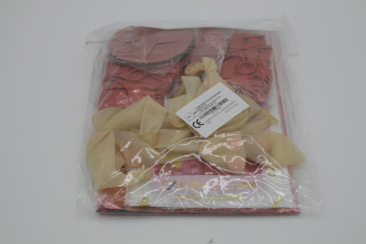 🎀 Geburtstagspartyset für Mädchen – Rosa &amp; Roségold – Neu