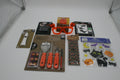 Halloween Party Set 4 Kürbisschnitzset Schminke Brille Deko Sticker LED Neu