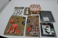 Halloween Set 7 Kürbisschnitzset Tischdecke Schminke Deko Dino 7-teilig Neu