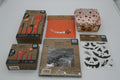 Halloween Kürbisschnitzset 10 6-tlg. LED Tischdecke Schablonen Aufkleber Neu