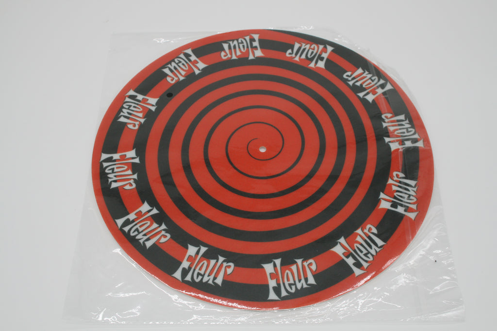 FLEUR Fille Sauvage Slipmat Plattenspieler Rot/Schwarz – Limited – NEU