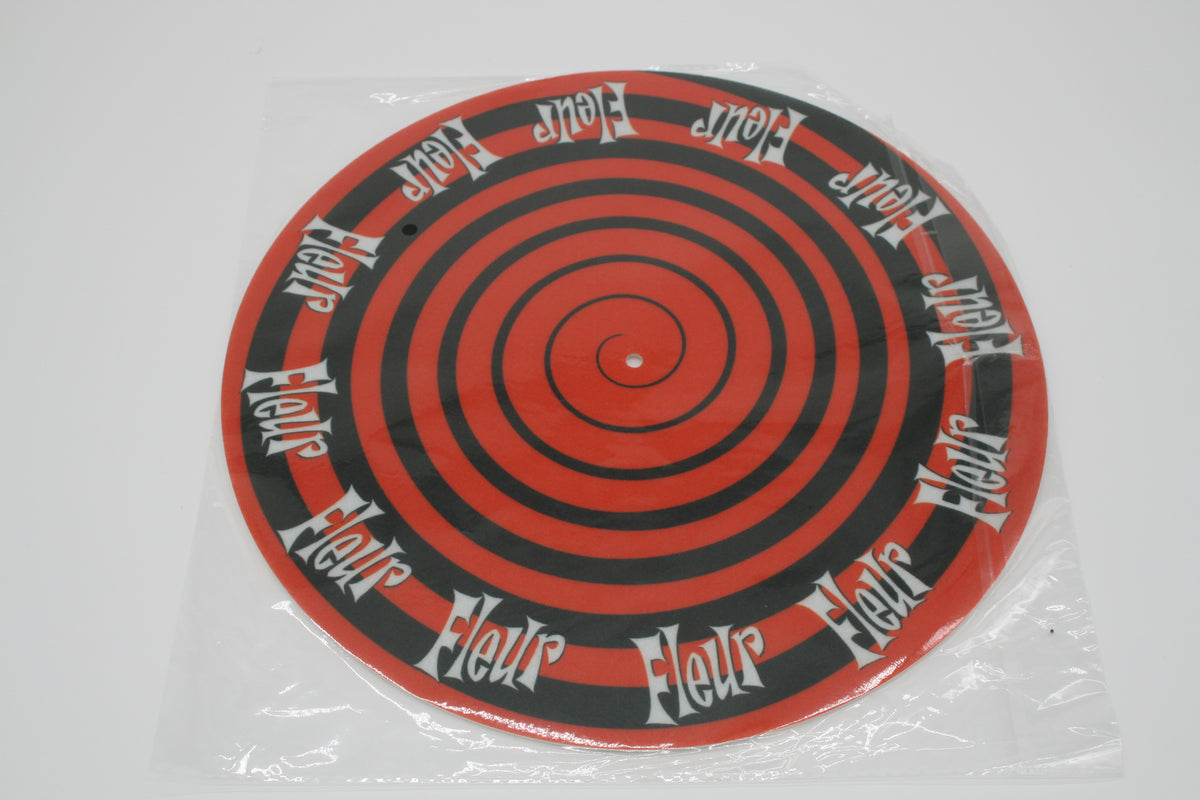 FLEUR Fille Sauvage Slipmat Plattenspieler Rot/Schwarz – Limited – NEU
