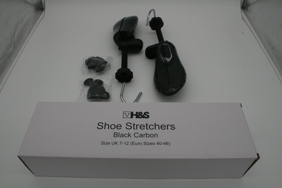 H&S Schuhspanner Schuhdehner Gr. 40-46 Black Carbon 2 Stück NEU OVP