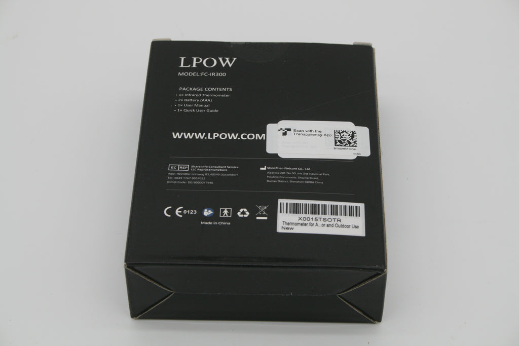 LPOW FC-IR300 Infrarot Stirnthermometer kontaktlos 1 Sek. Retourenware OVP