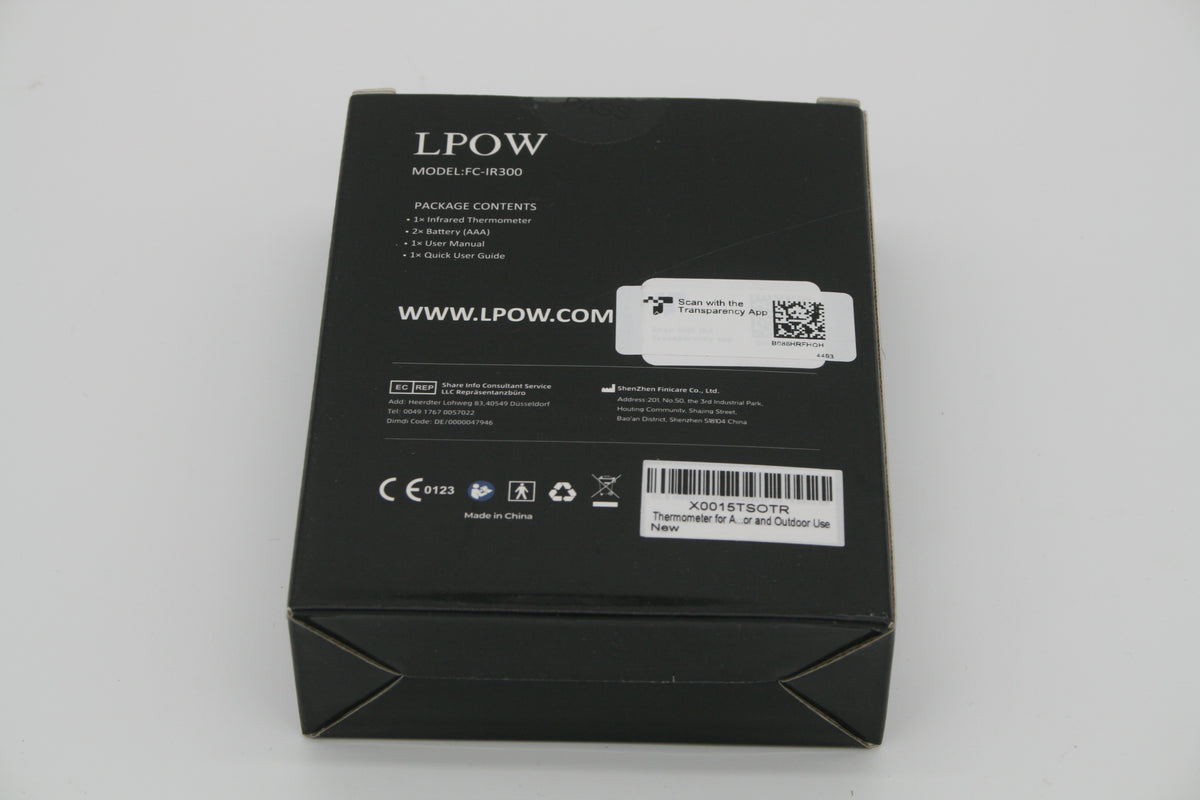 LPOW FC-IR300 Infrarot Stirnthermometer kontaktlos 1 Sek. Retourenware OVP