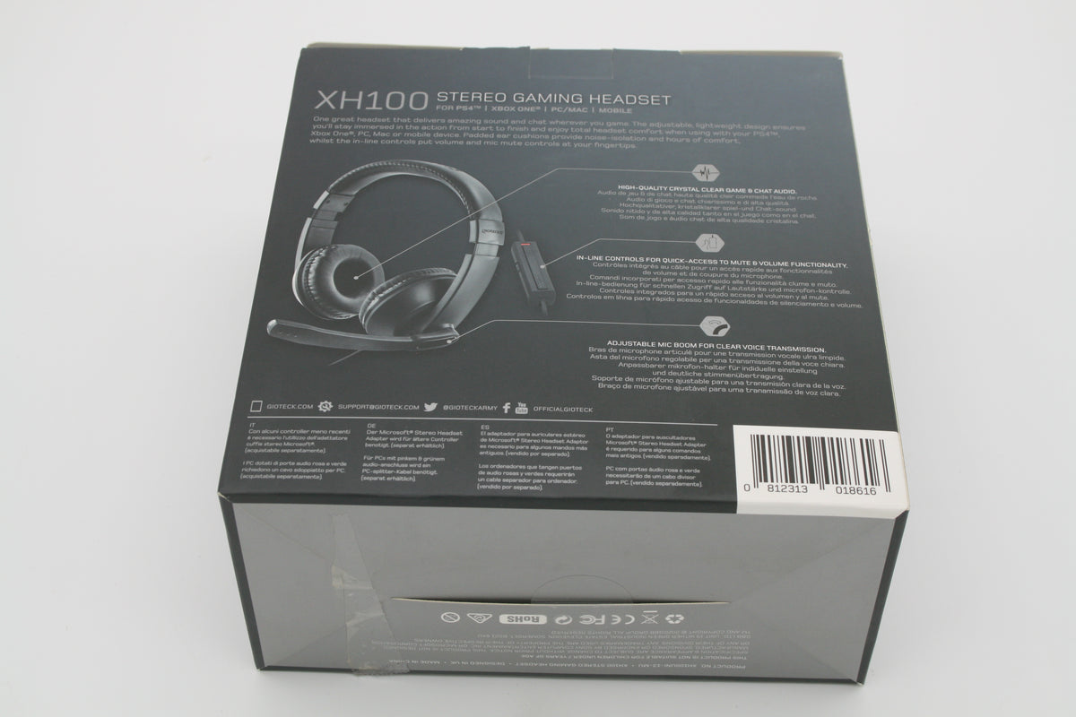 Gioteck XH100 Stereo Gaming Headset 3,5mm PS4 Xbox One PC Retourenware OVP
