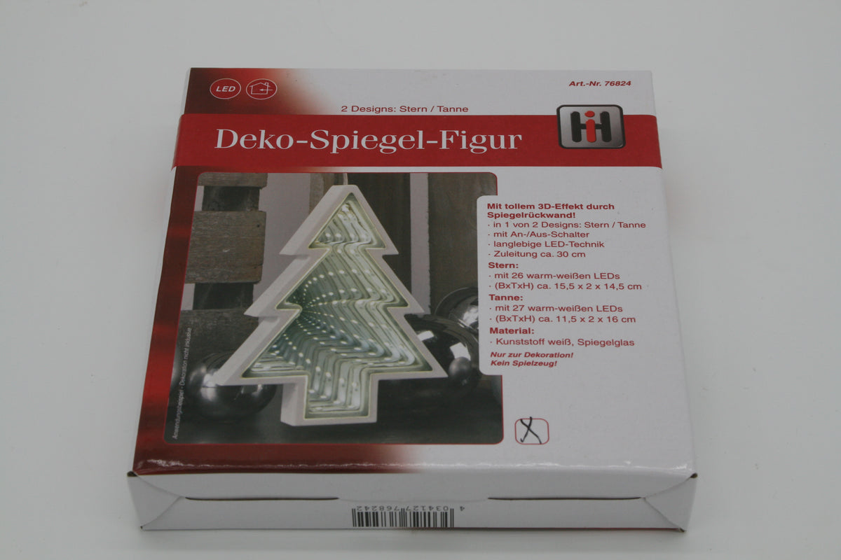 LED Deko-Spiegel-Figur Tannenbaum – 3D-Effekt