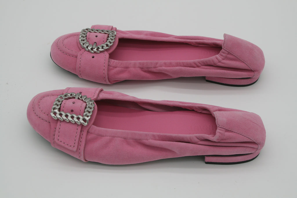 STEFFEN SCHRAUT Damen Ballerinas Pink Gr. 40 – Neuware / B-Ware – mit Schmuck-Schnalle