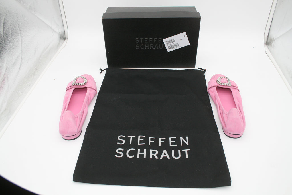 STEFFEN SCHRAUT Damen Ballerinas Pink Gr. 40 – Neuware / B-Ware – mit Schmuck-Schnalle