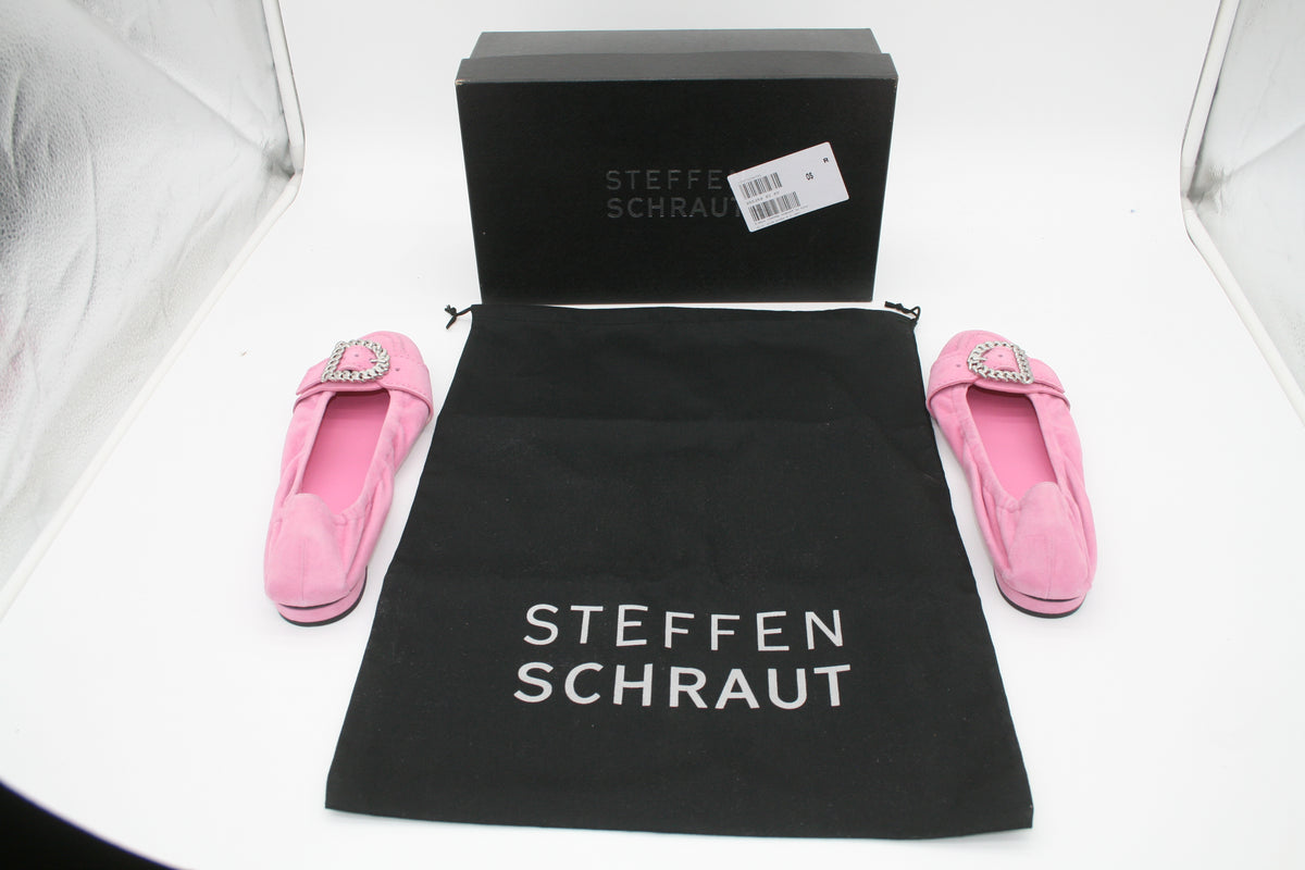 STEFFEN SCHRAUT Damen Ballerinas Pink Gr. 40 – Neuware / B-Ware – mit Schmuck-Schnalle