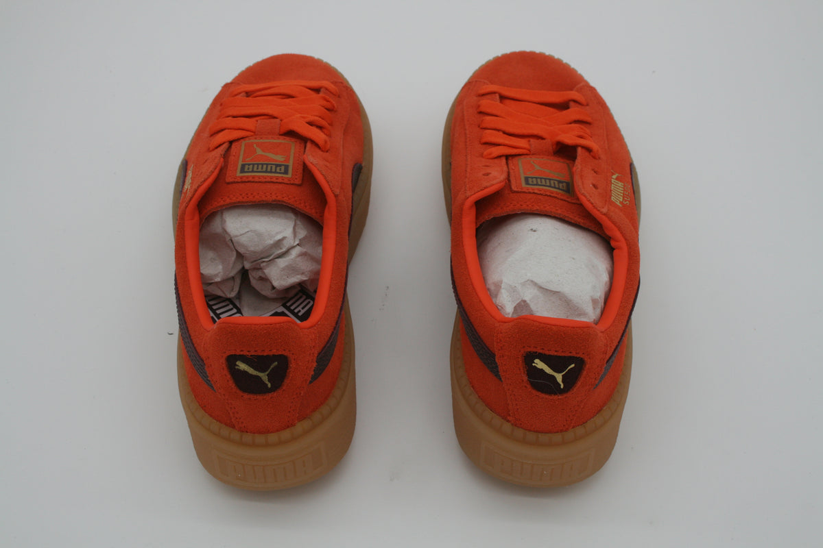 PUMA Suede Platform Trace Block Damen Sneaker – Gr. 38 – Flame – Neuware