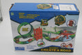 Dino Track Dinosaurier-Rennbahn – 120 Streckenteile – 2 LED-Autos – Looping – Retoure