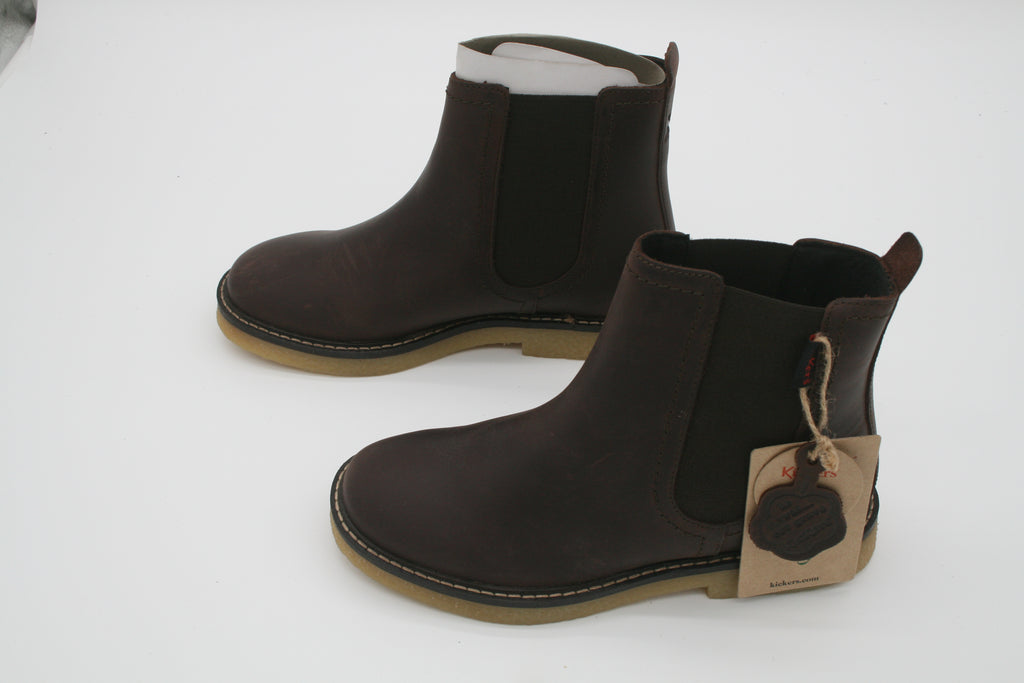 Kickers Kick Lorel Chelsea Boots – Damen Stiefeletten – Gr. 36 – Dunkelbraun – Neuware