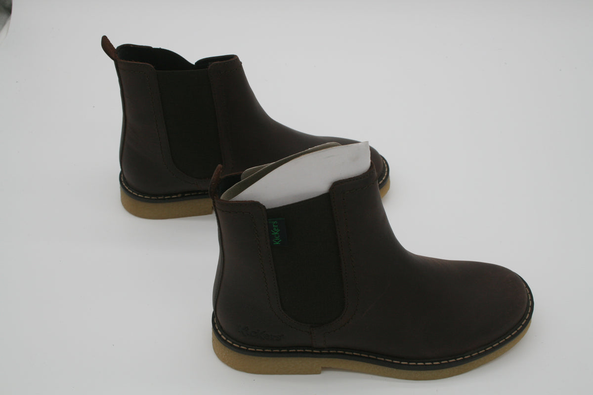 Kickers Kick Lorel Chelsea Boots – Damen Stiefeletten – Gr. 36 – Dunkelbraun – Neuware