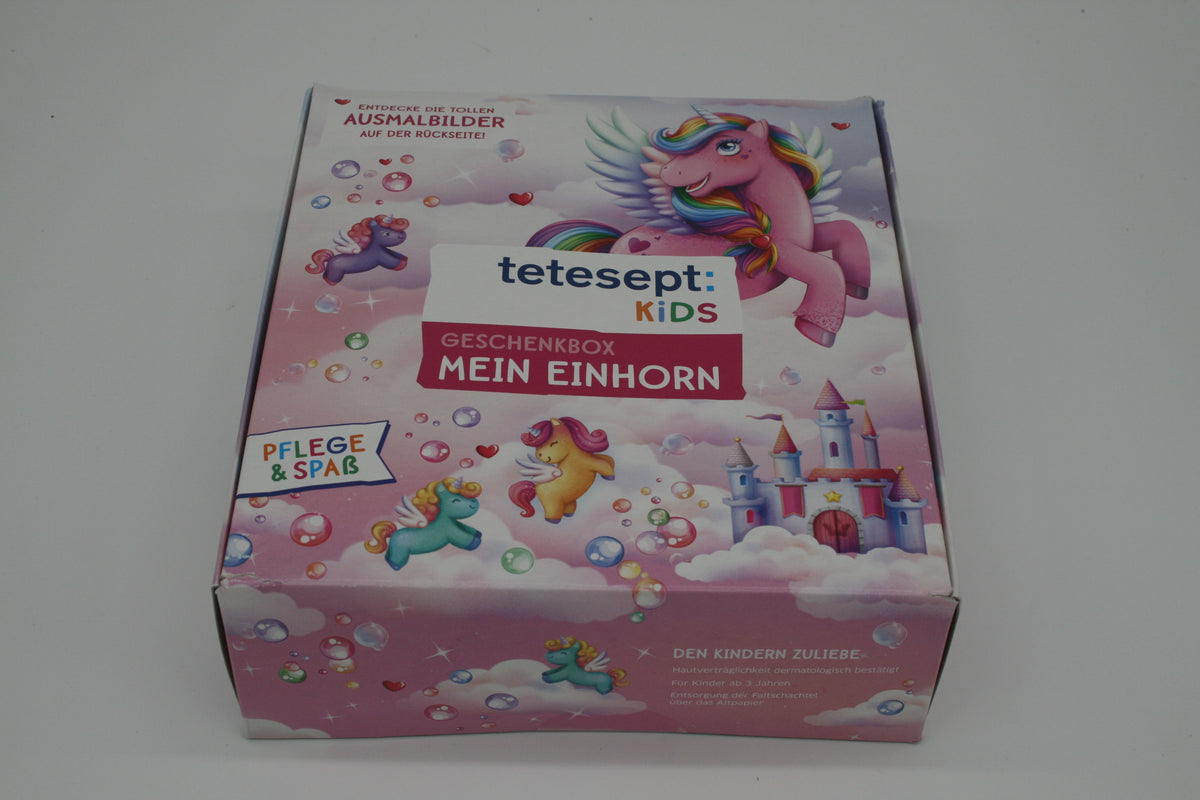 Tetesept Kids Geschenkbox Mein Einhorn Badespaß 8-teilig ab 3 Jahren NEU