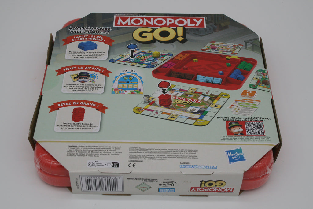 Monopoly GO! Hasbro Brettspiel Familienspiel 2–4 Spieler Französisch NEU