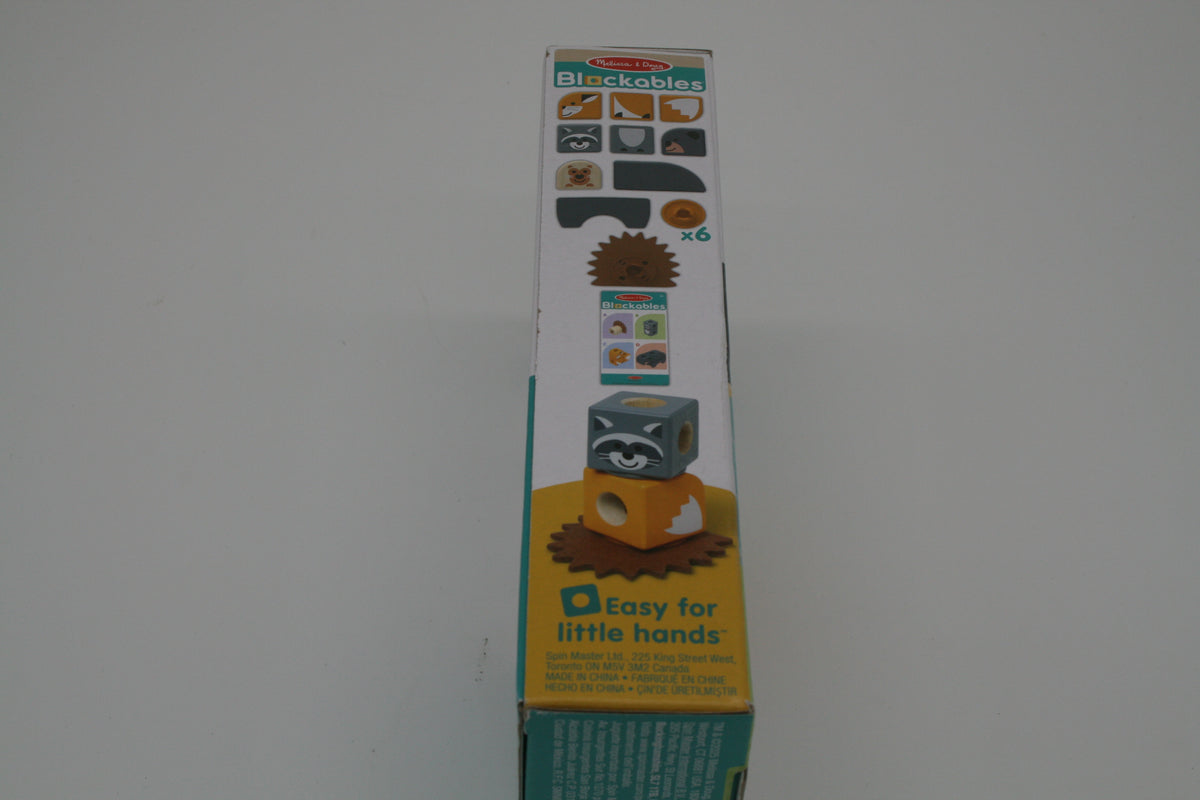 Melissa & Doug Blockables Waldtierfreunde Holzbausteine 16 Teile ab 2 Jahren