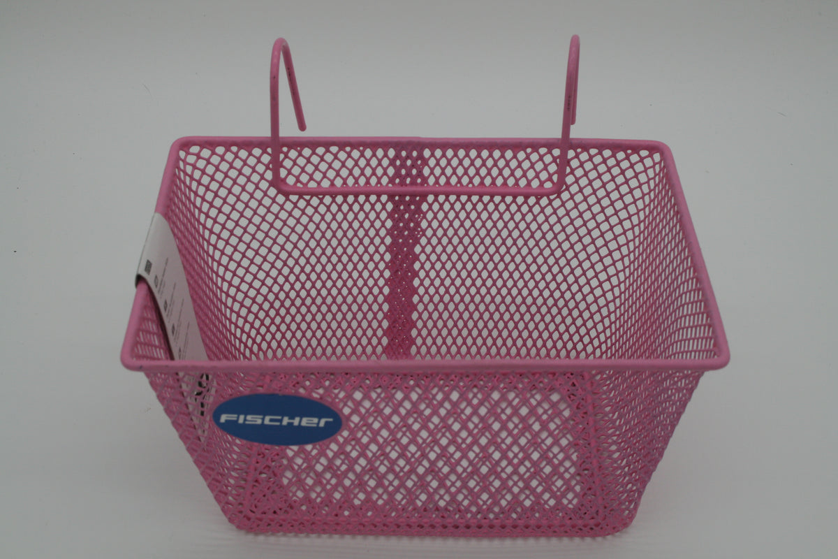 FISCHER Fahrradkorb Kinder Lenkerkorb Rosa Pink Metall 24x17x14 cm NEU  Kopieren