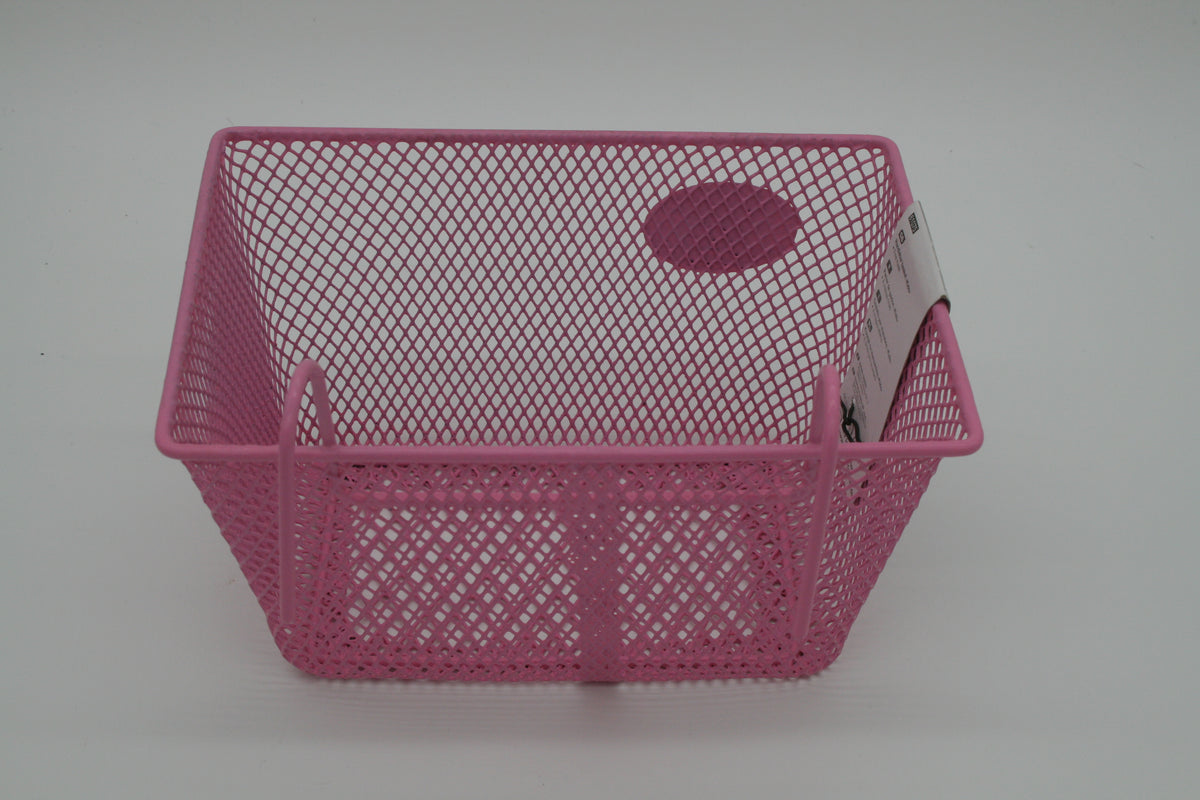 FISCHER Fahrradkorb Kinder Lenkerkorb Rosa Pink Metall 24x17x14 cm NEU  Kopieren