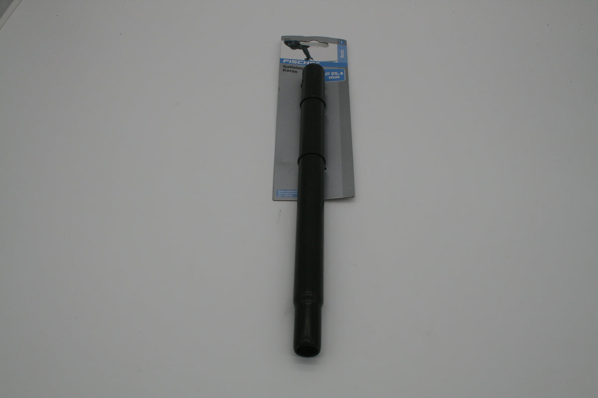 FISCHER Sattelstütze Kerze 25,4 mm 350 mm Fahrrad Sattelrohr Schwarz Neu