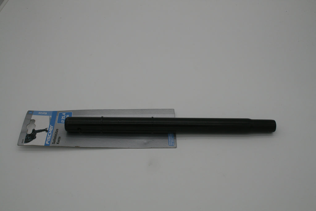 FISCHER Sattelstütze Kerze 25,4 mm 350 mm Fahrrad Sattelrohr Schwarz Neu