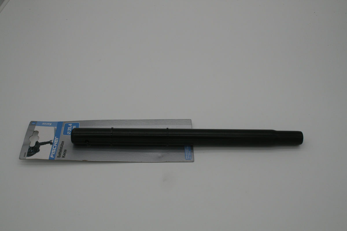 FISCHER Sattelstütze Kerze 25,4 mm 350 mm Fahrrad Sattelrohr Schwarz Neu