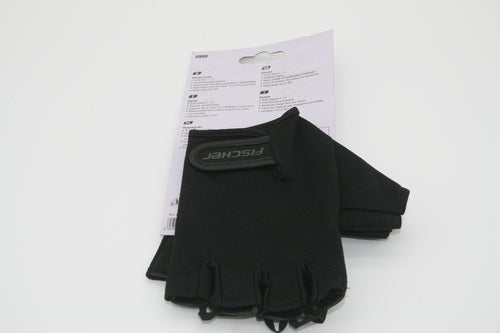 FISCHER Fahrradhandschuhe Kurzfinger S/M Gr. 7,5 gepolstert Schwarz NEU  Kopieren