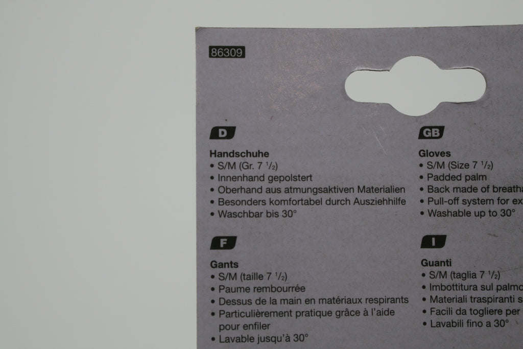 FISCHER Fahrradhandschuhe Kurzfinger S/M Gr. 7,5 gepolstert Schwarz NEU  Kopieren