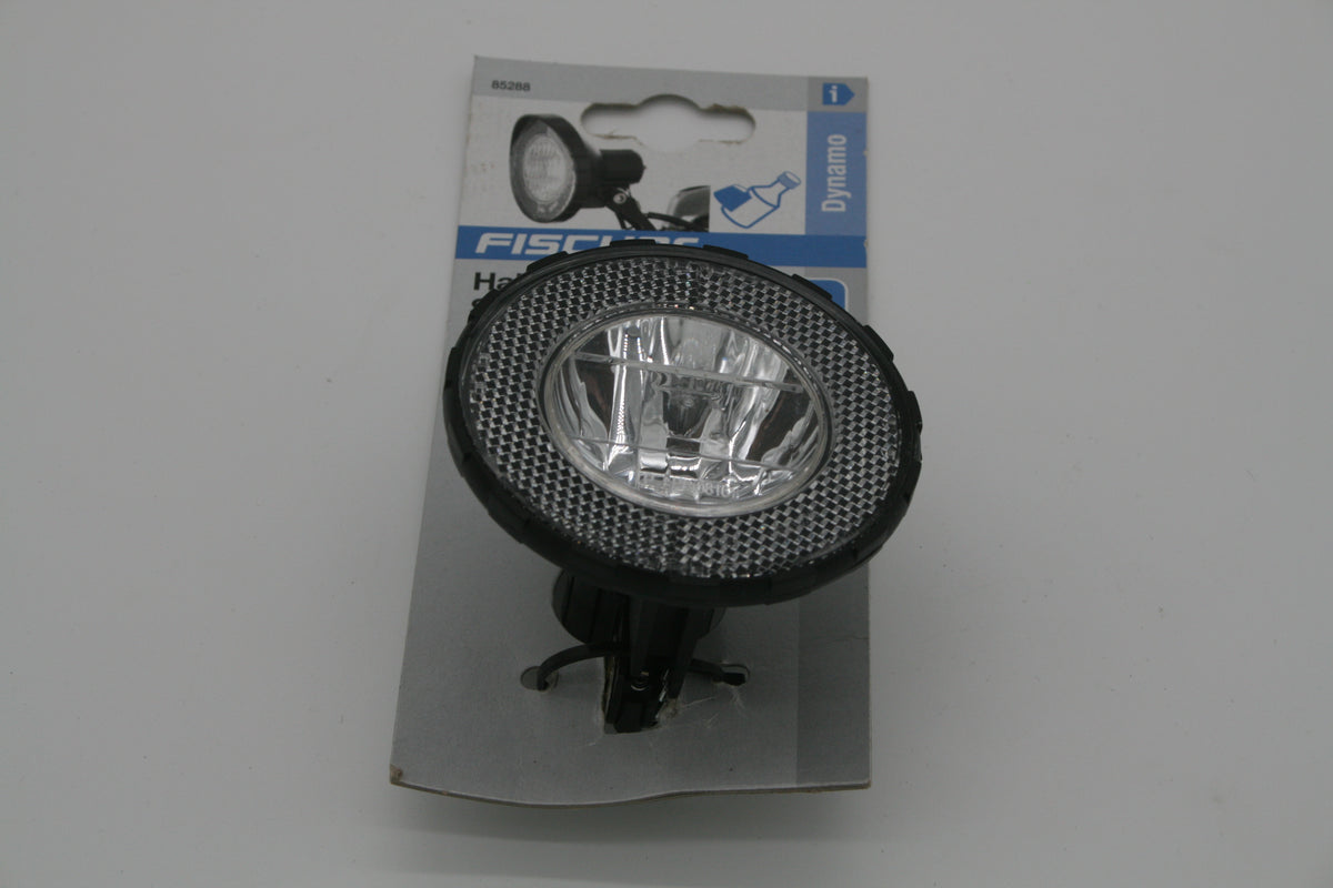 FISCHER Halogen Fahrrad Scheinwerfer 10 Lux Dynamo Frontlicht 85288 Neu