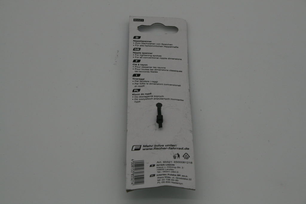 FISCHER Nippelspanner Speichenschlüssel Fahrrad Werkzeug 85521 Neu