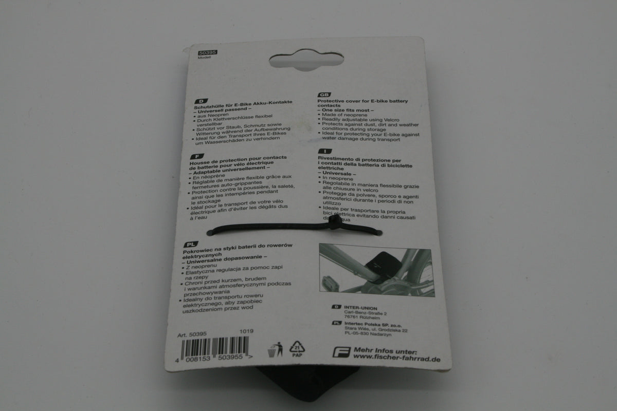 FISCHER E-Bike Akku Kontaktschutz Schutzhülle Neopren Universal 50395 NEU