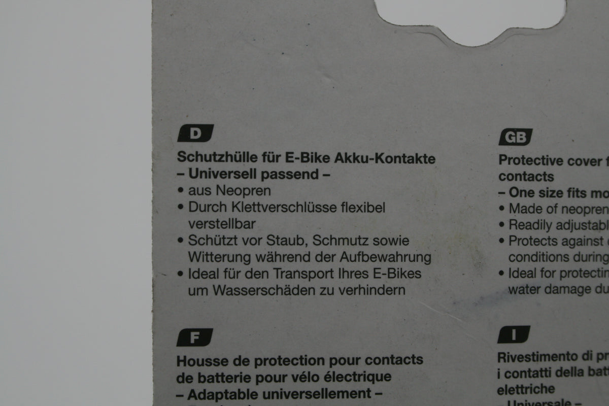 FISCHER E-Bike Akku Kontaktschutz Schutzhülle Neopren Universal 50395 NEU