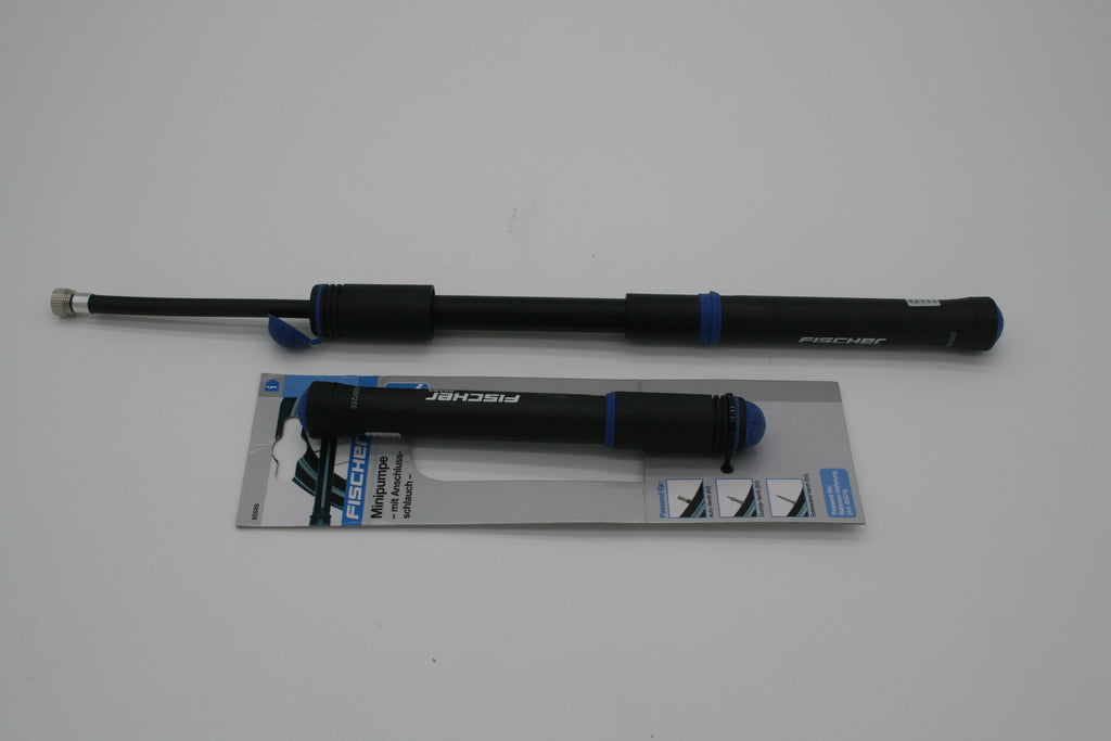 FISCHER Fahrrad Minipumpe Luftpumpe mit Schlauch AV DV SV 85589 Neu